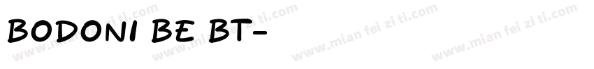 bodoni be bt字体转换